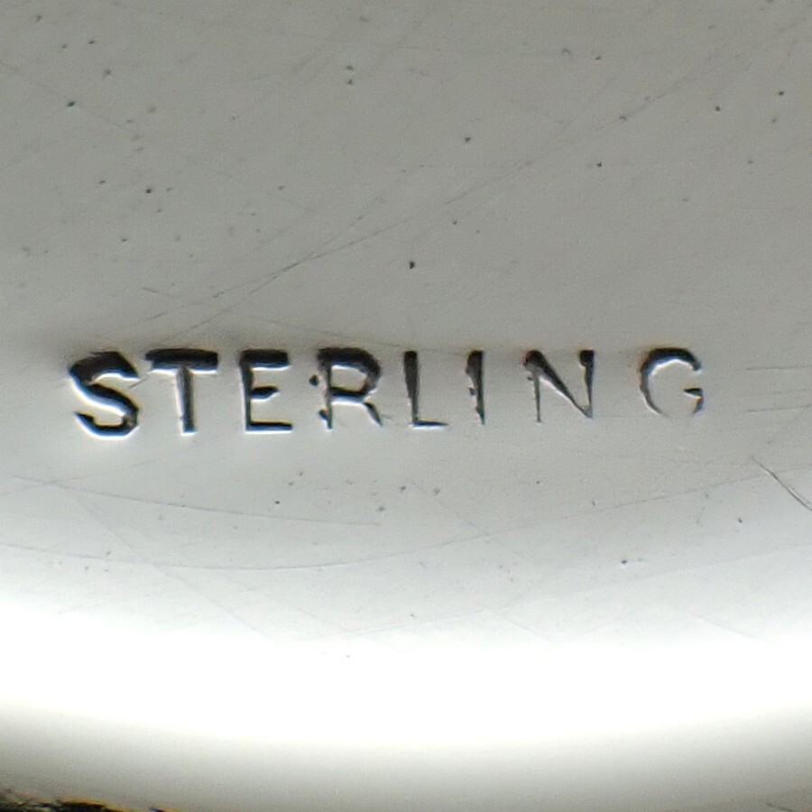 Ornate Repousse Bowl Sterling Silver 1888 Inscribed Underneath