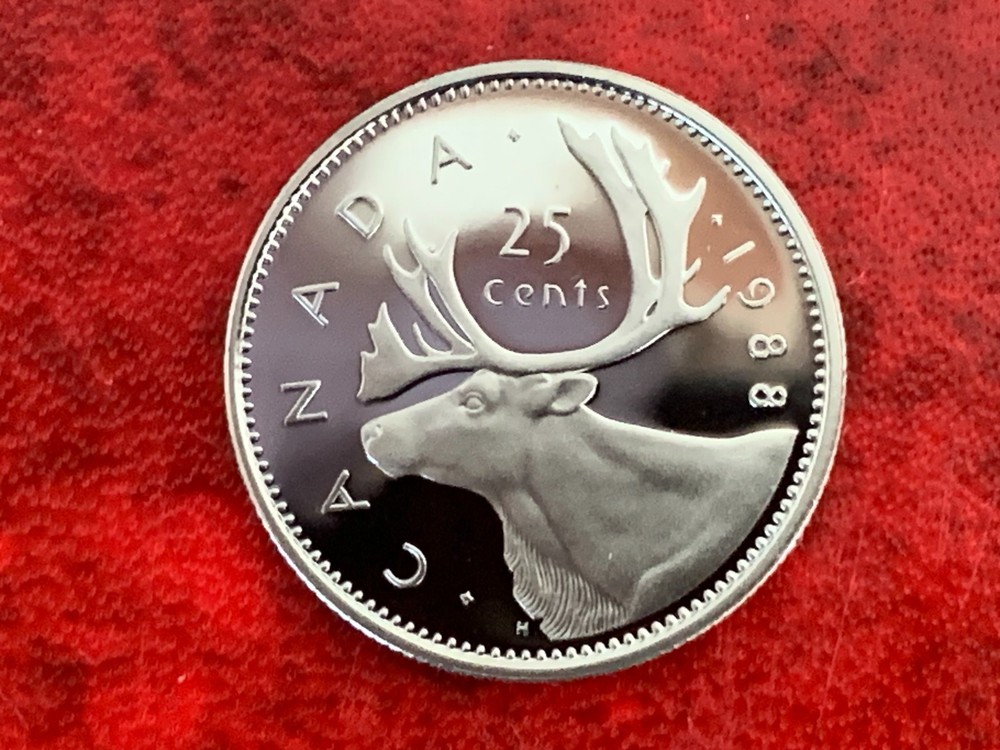 Canada 25 Cent 1988 Proof Coin-Uncirculated