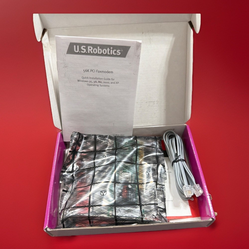U.S. Robotics 56KV.92 PCIFaxmodem InternetAccess Windows XP2000/98/95 NewOpenbox