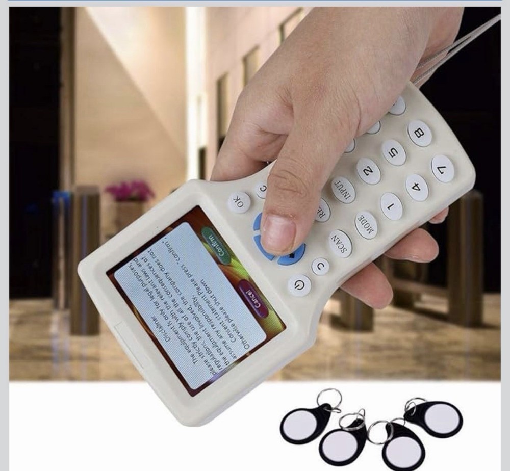 9 Frequency Handheld RFID Copier ID IC Reader Writer Duplicator NFC 125 kHz