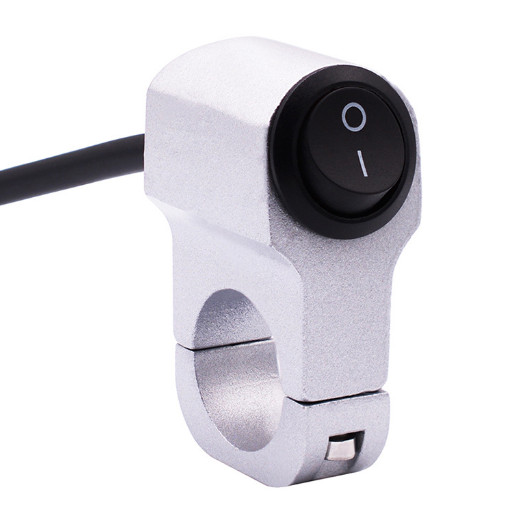 Motorcycle Handlebar Headlight ON/OFF Switch Aluminum Alloy 2-Wire Light Switchs