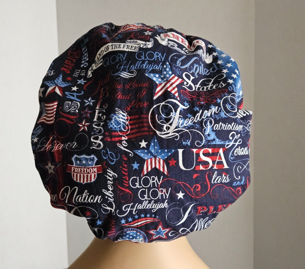 Bouffant Scrub Cap - Patriotic