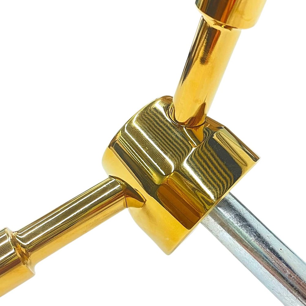 Gun Safe Handle Replacement - 3 Spoke Handle with Gold Finish for Strong Box