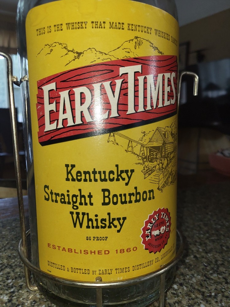 Early Times Gallon Whiskey Display Bottle