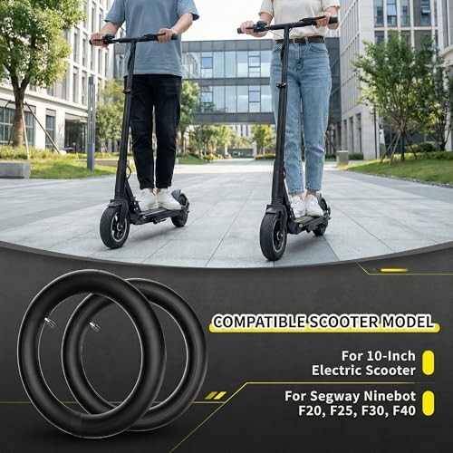 (2 Pack) 10x2.5,60/70-6.5 Thicker Inner Tubes. Replacement Wheels for Ninebot