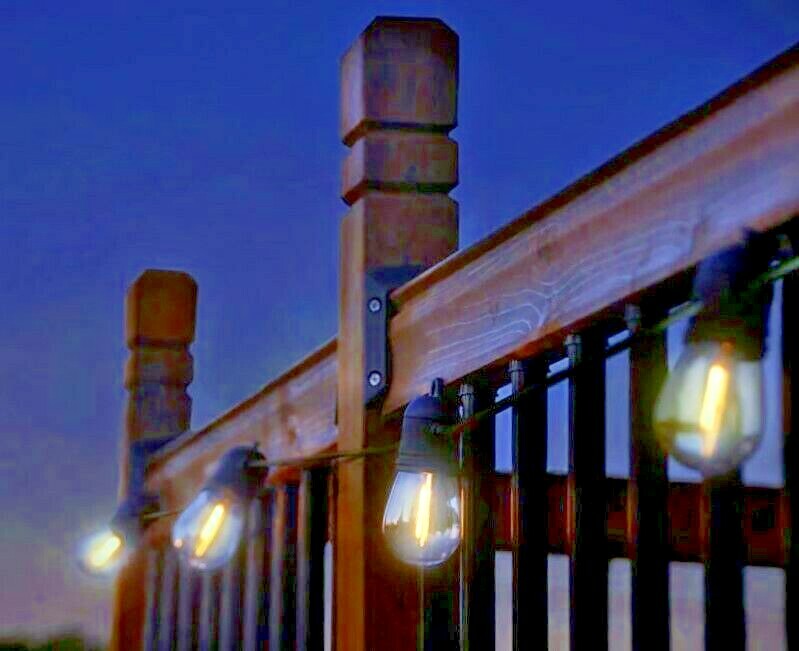NEW Sunforce 15 LED Warm White Outdoor Waterproof Solar String Lights Lithium