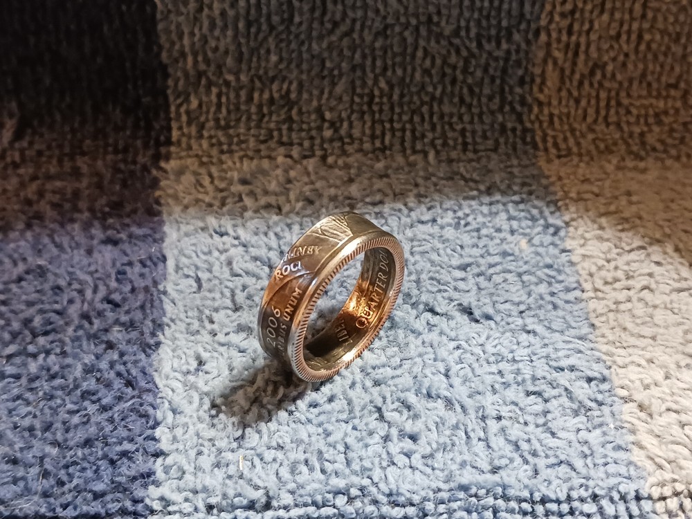 NEBRASKA State Clad Washington Quarters coin ring 6 (2006)