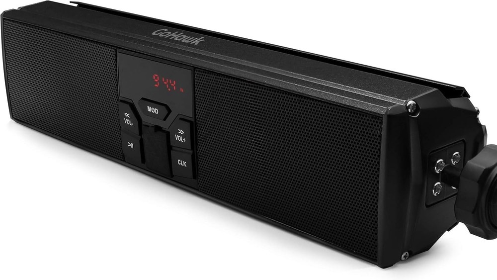 Dynamic Waterproof Motorcycle Audio System with Bluetooth and LED Lightshow