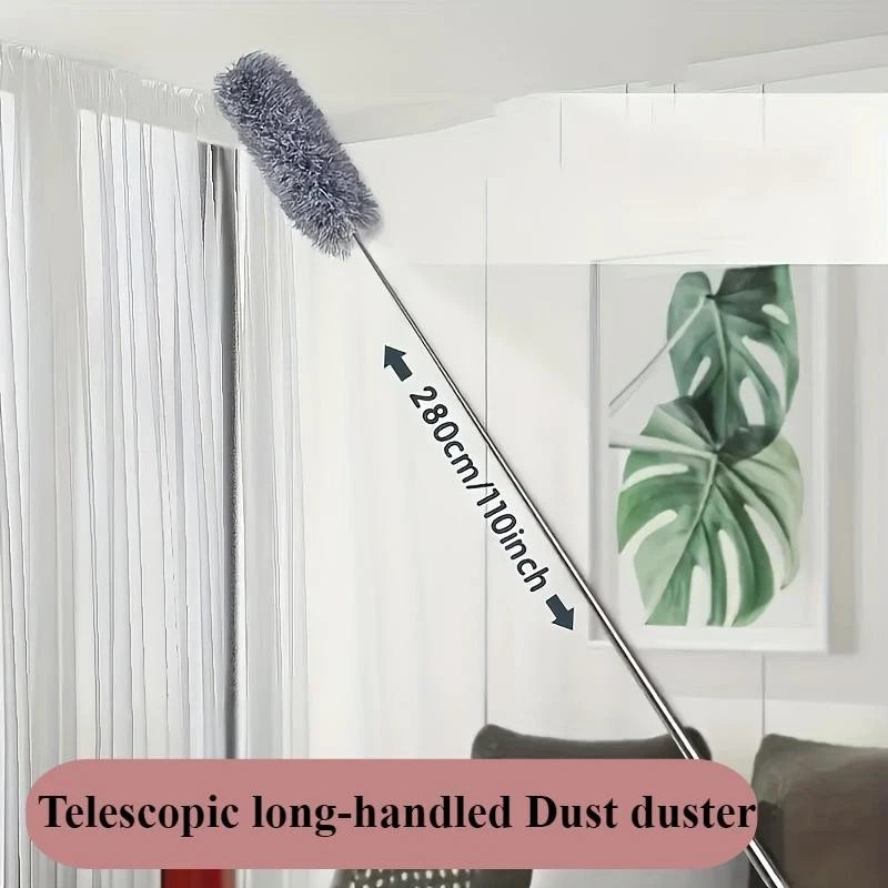 2.8m Extendable Feather Duster Ceiling Electrostatic Dust Cleaner