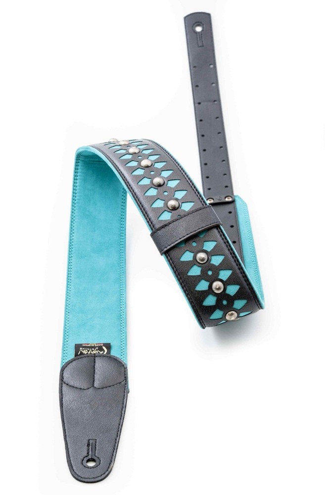 RightOn! Armour Design Guitar Strap; Teal