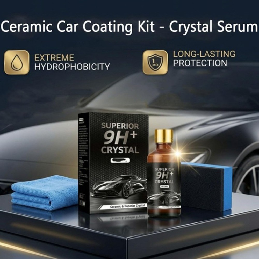 50ML Ceramic Car Coating Kit - PTZ Crystal Serum, Advanced Ceramic Coating