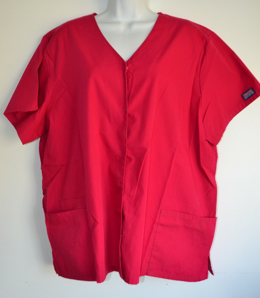 Cherokee, Scrubs, Top, 2XL, Raspberry
