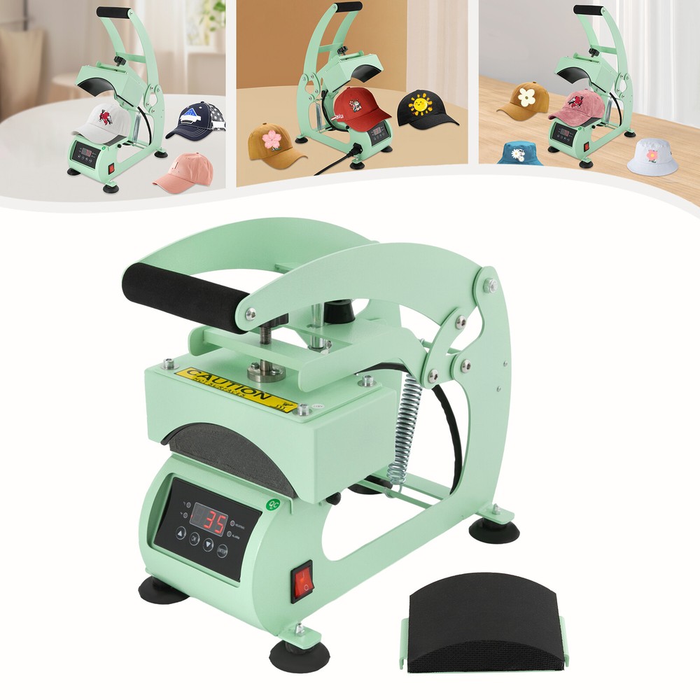 Hat Heat Press Machine with Digital LCD Control for Custom Caps Creation
