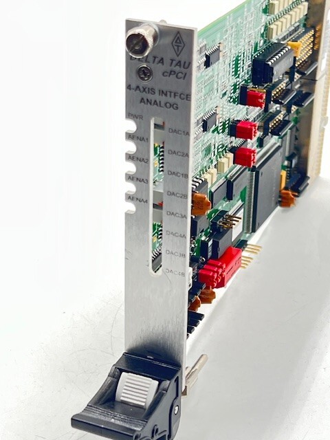 DELTA TAU Data Systems cPCI ACC-24C2A 4-Axis Interface Analog Card Used