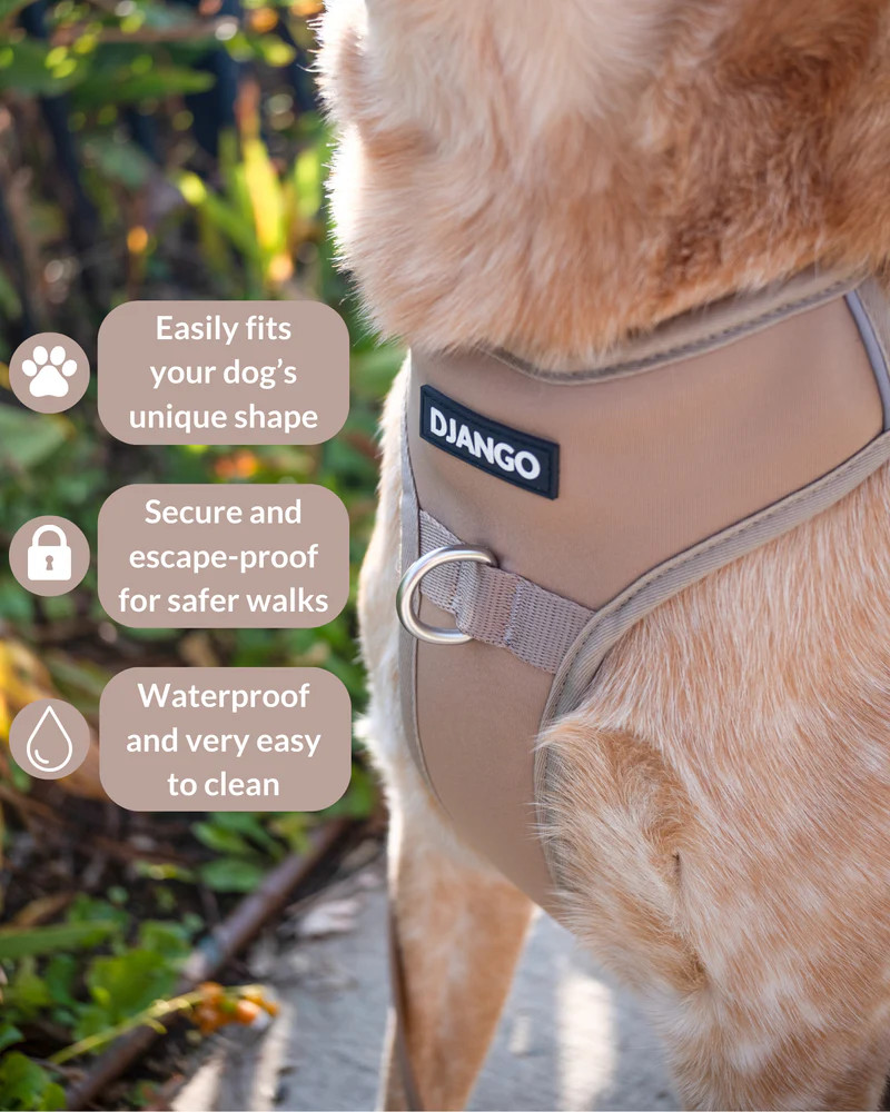 NWT Django Tahoe No Pull Dog Harness - Sandy Beige