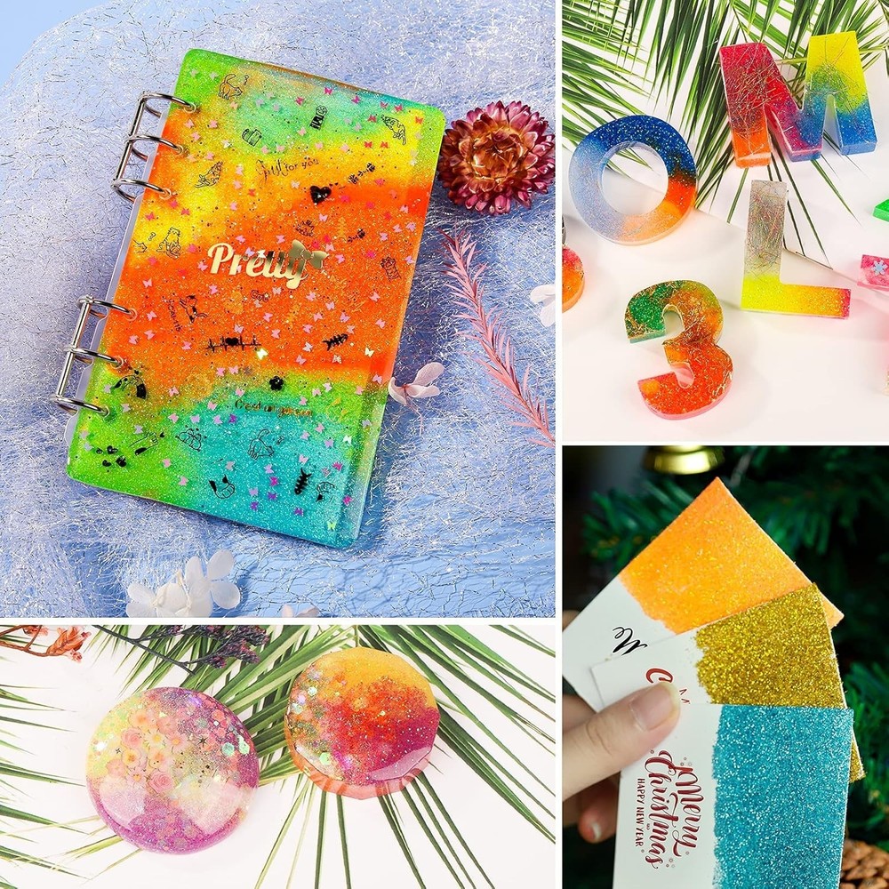 Stunning Multi-Colored Glitter Set - Ideal for Craft Projects & Makeup Looks