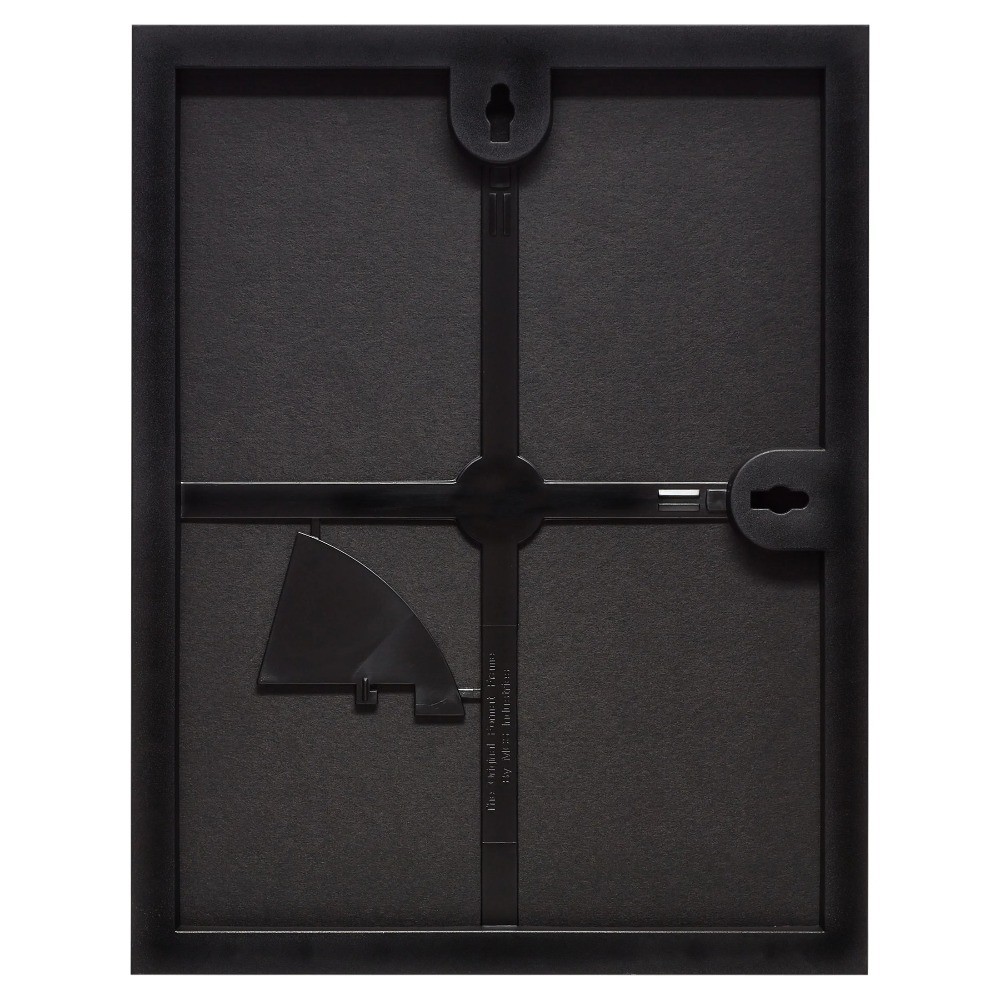 Mainstays 8.5x11 Front Loading Document Picture Frames, Black, Set of 6