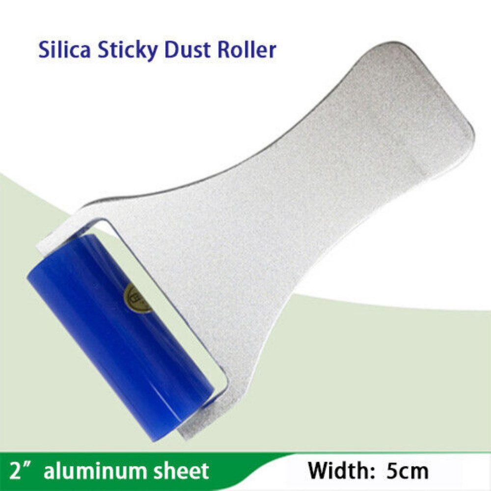Anti Static Dust Removal Tool Silica Sticky Dust Roller Aluminum Plate Handle