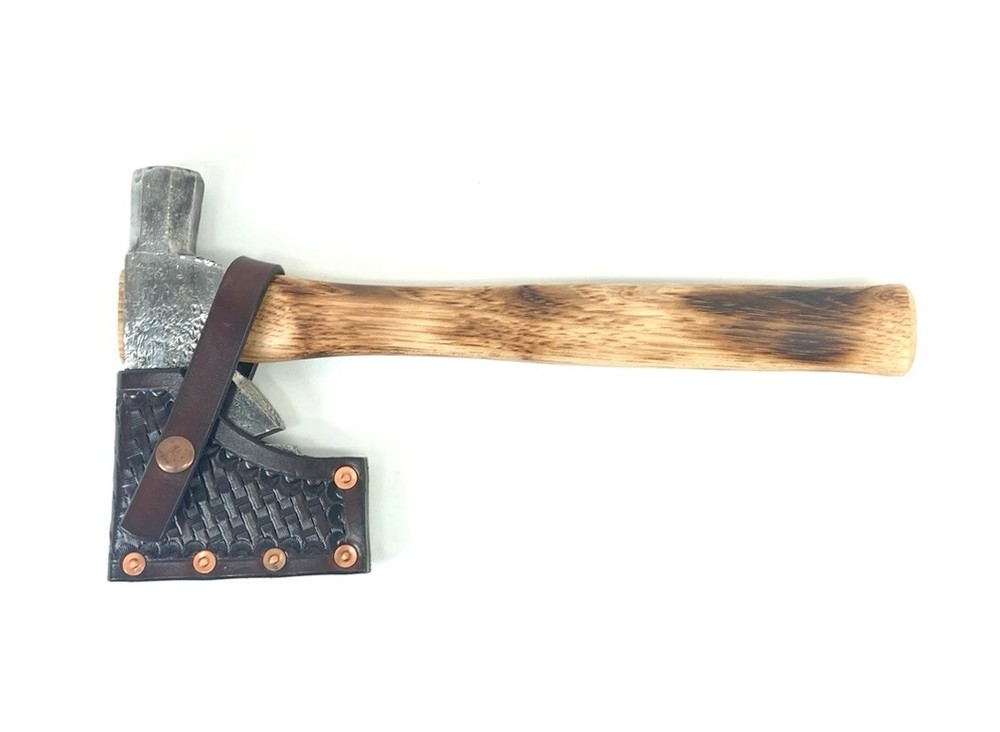 Vintage Anniversary Hatchet With Custom Leather Sheath