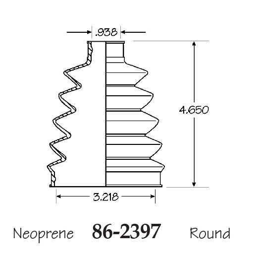 Inner & Outer CV Axle Boot for Toyota Corolla 2005-2006