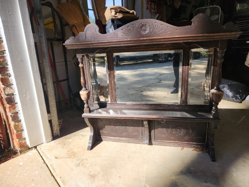 vintage sideboard mirror