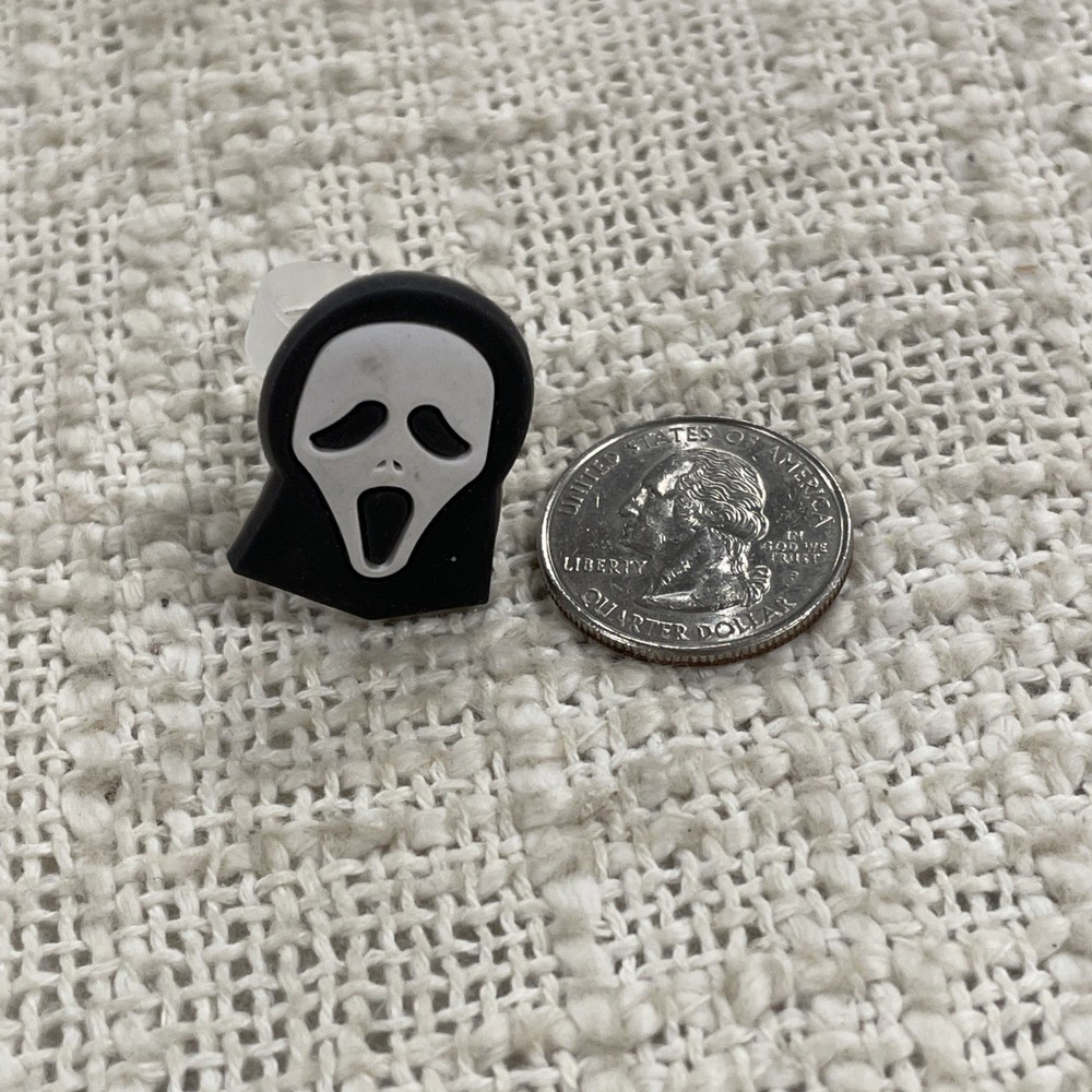 Halloween Ghost Face LED Light Up Adjustable Ring