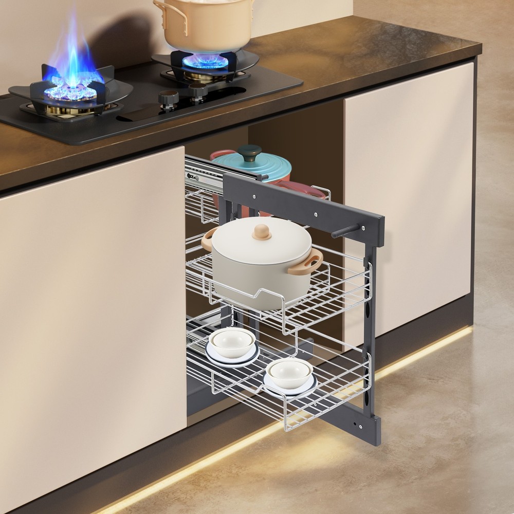 Blind Corner Organizer Pull-out Cupboard Organizer Pull-out Pantry Shelves