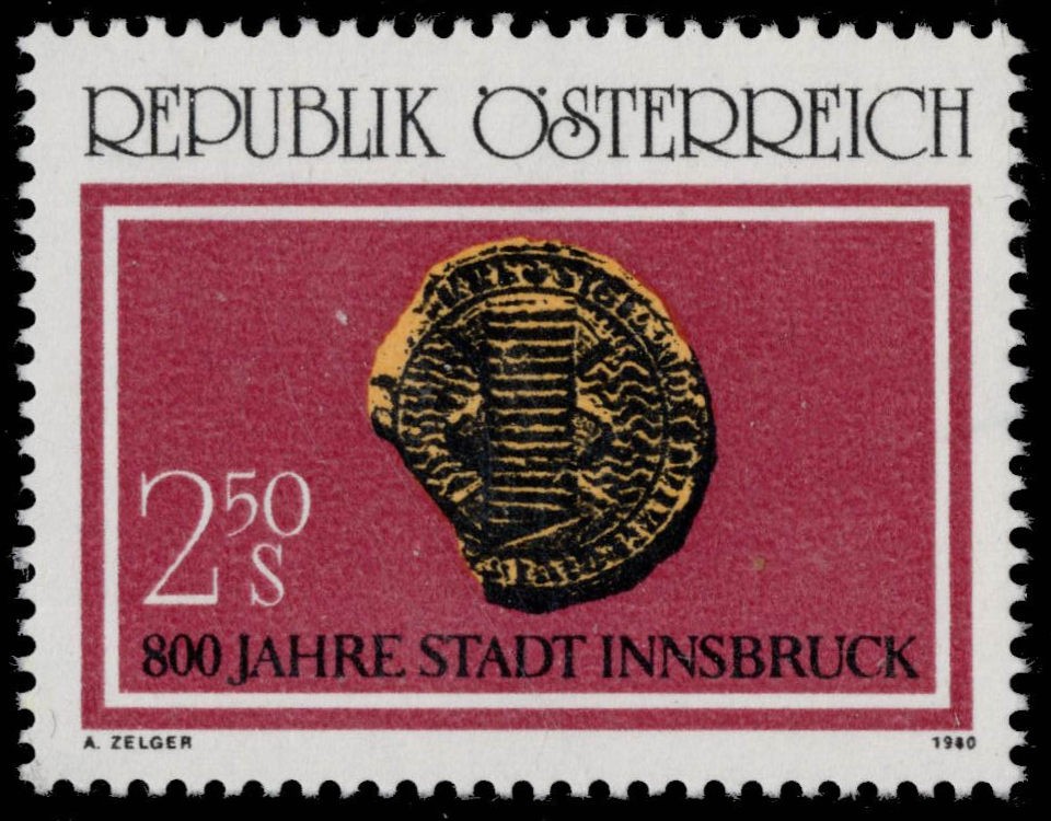 AUSTRIA 1158 - Inssbruck  800th Anniversary (pc41813)