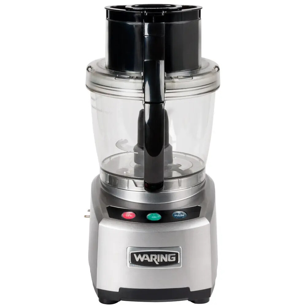 Waring WFP16S 4 Quart Food Processor 2 HP w/ S-Blade & Discs 120v