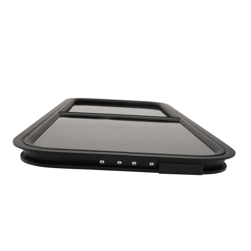 RV Exit Window 42" W x 22" H Optional Trim RV Window Replacement Camper Black!