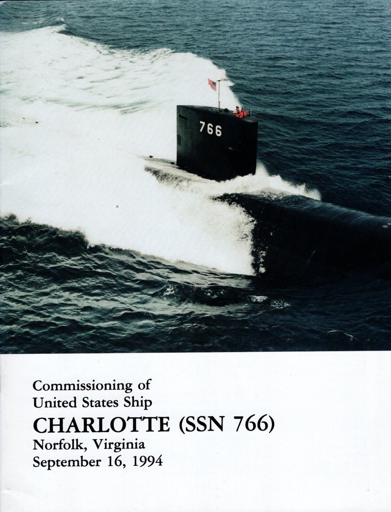 USS Charlotte SSN-766 Commissioning Program September 16, 1994