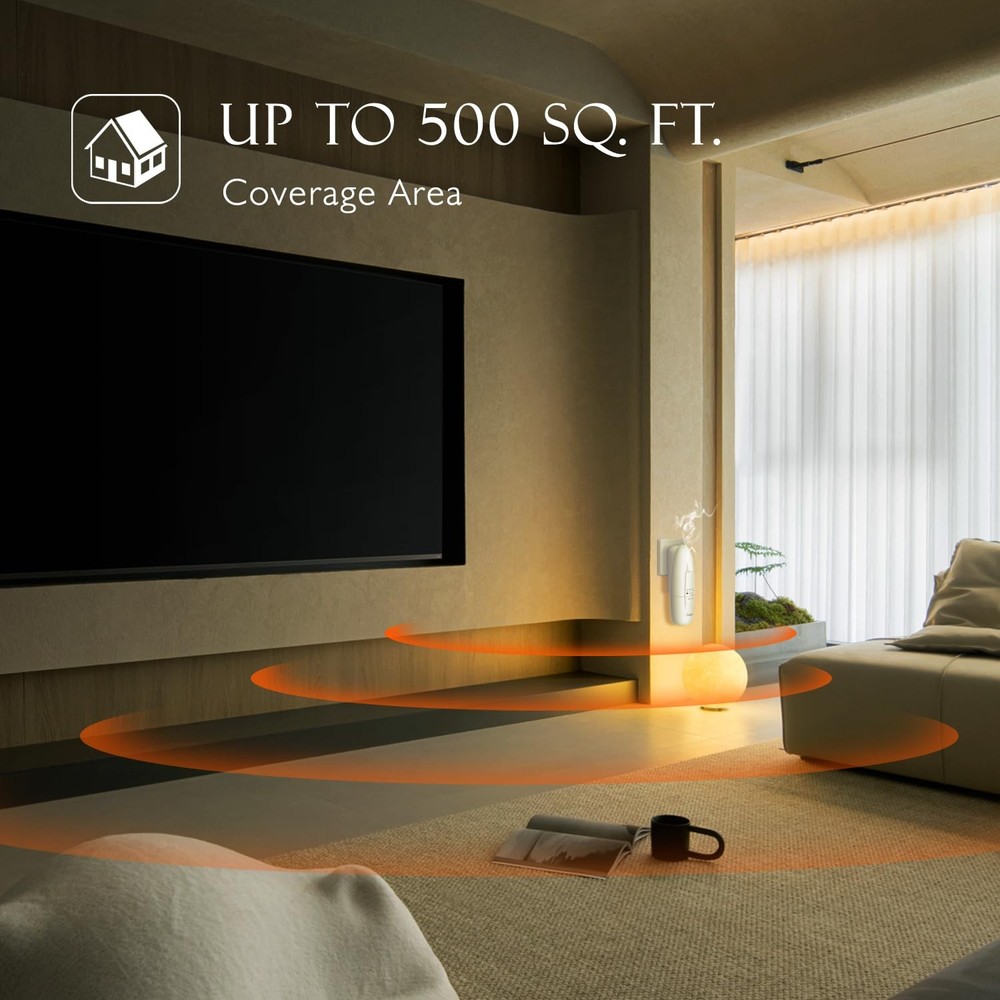 Plug in Scent Diffuser, OliveTech Waterless Essential Oil A-white With