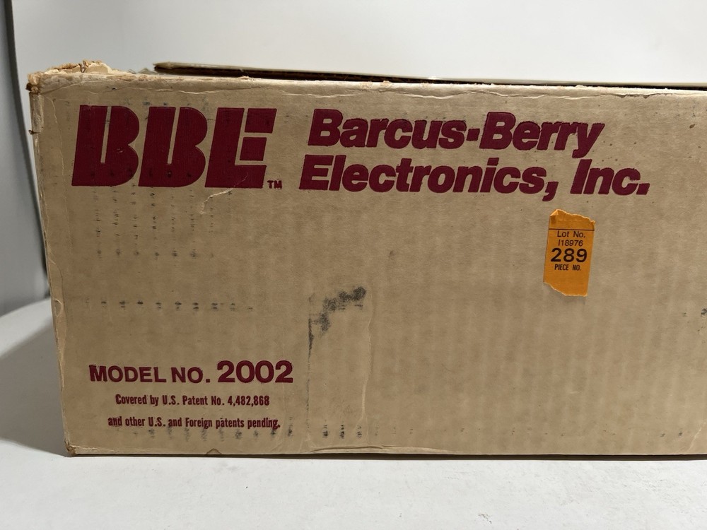 Barcus-Berry 2002R Stereo Processor in Box