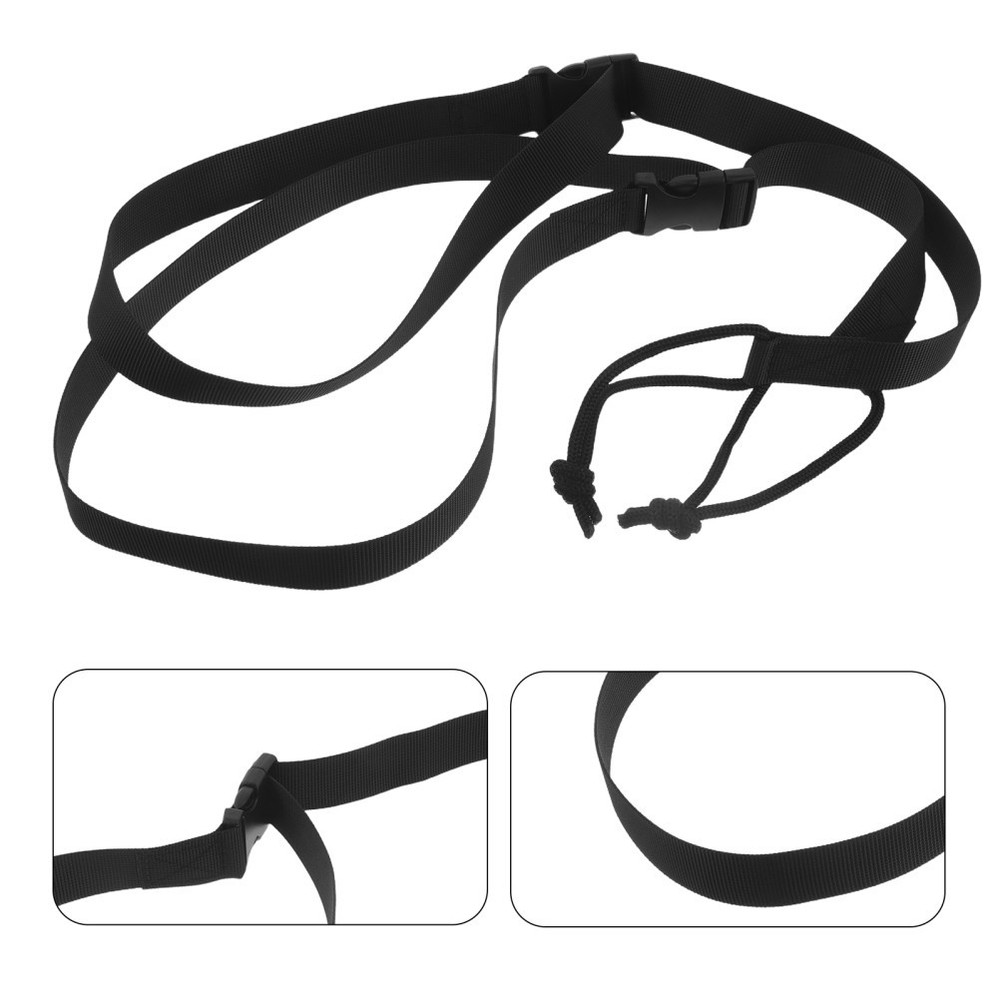 2 Pcs Black Binding Leash Cord Ski Storage Straps Board Replacement
