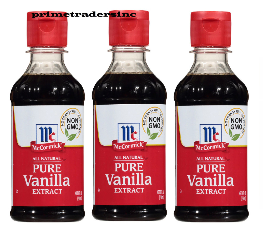 3 Pack - McCormick Pure Vanilla Extract, 8 fl. oz.