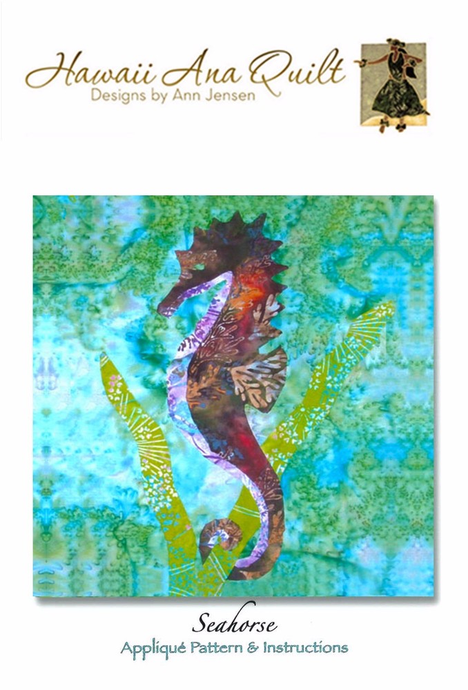 Tropical Hawaiian 16 Quilt Patterns Set~Raw Edge or Needle Turn Applique Pattern