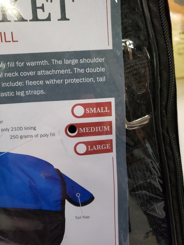 Tough 1 Blanket 600D Waterproof Poly Adjustable Tail Flap Foal 32-2012 Medium