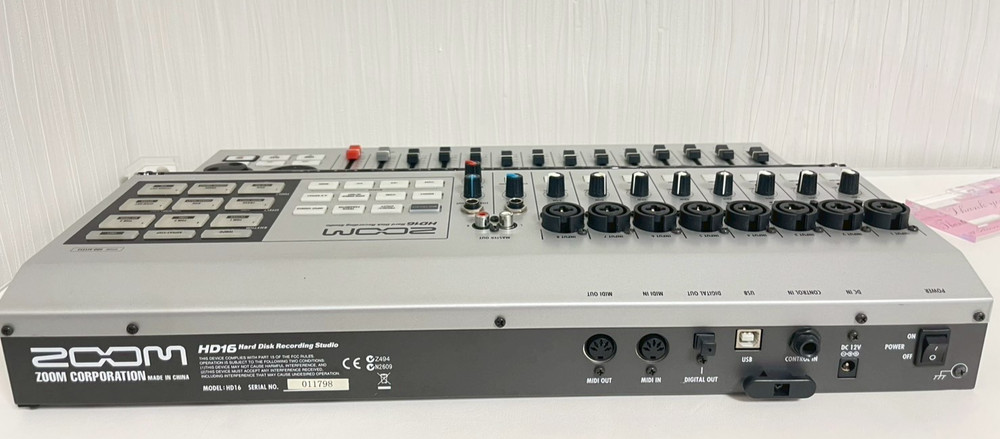 ZOOM HD16 16Track Digital Multitrack Recorder CD Burner Used Working