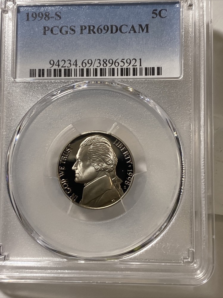 1998-S 5pc Proof Set - PCGS PR69DCAM