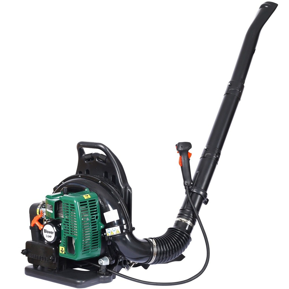 2 Stroke Engine Gas Powered Backpack Powerful Leaf Blower 63.3cc 3.6HP 750CFM US
