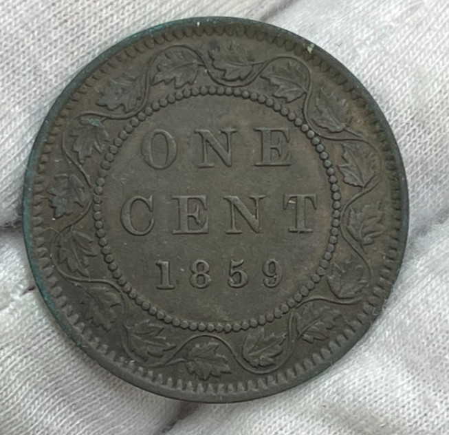 1859 Canada Large Cent Coin