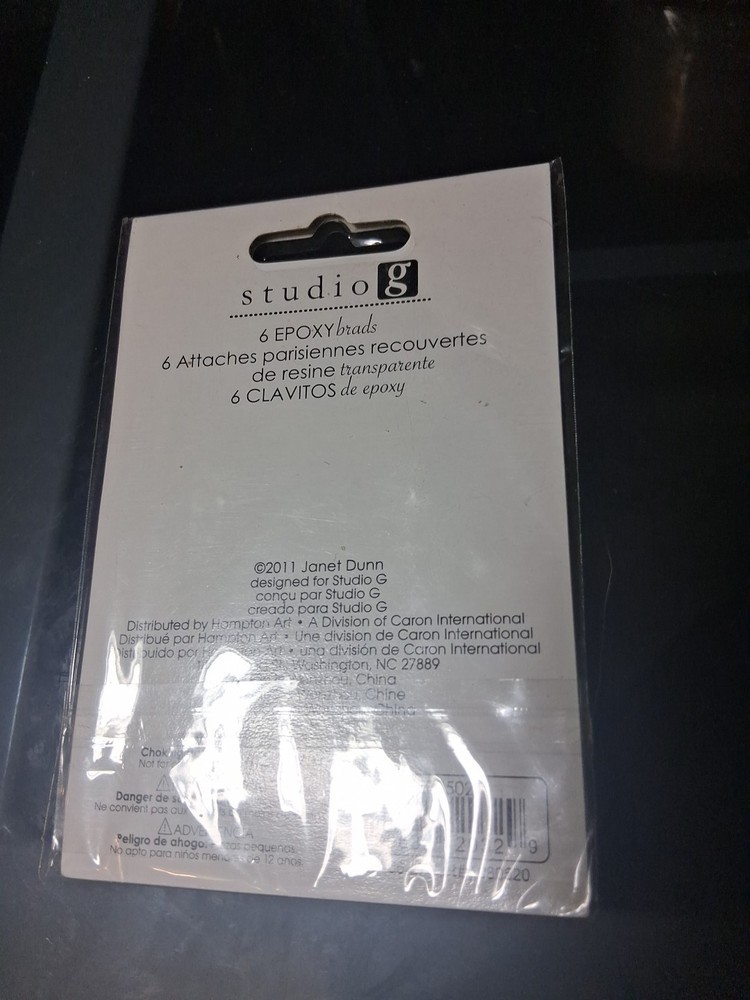 Studio G 6 Epoxy Brads Halloween