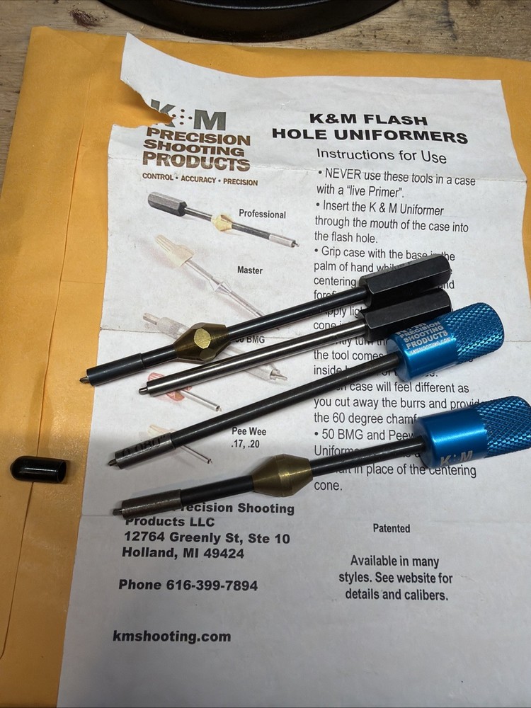 K&M Flash Hole Uniformer Lot