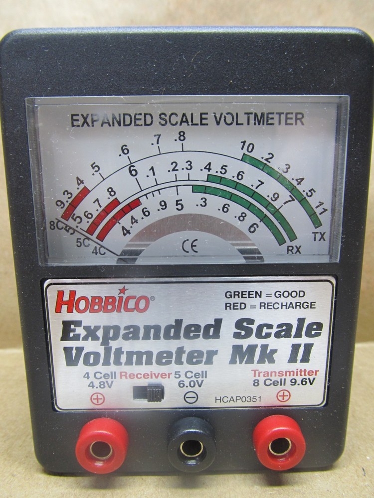 Hobbico Expanded Scale Voltmeter MKII - #HCAP0351