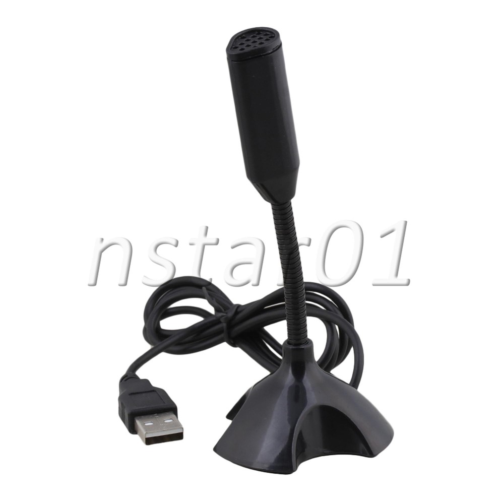 Black USB Cable Desktop Microphone for Meeting