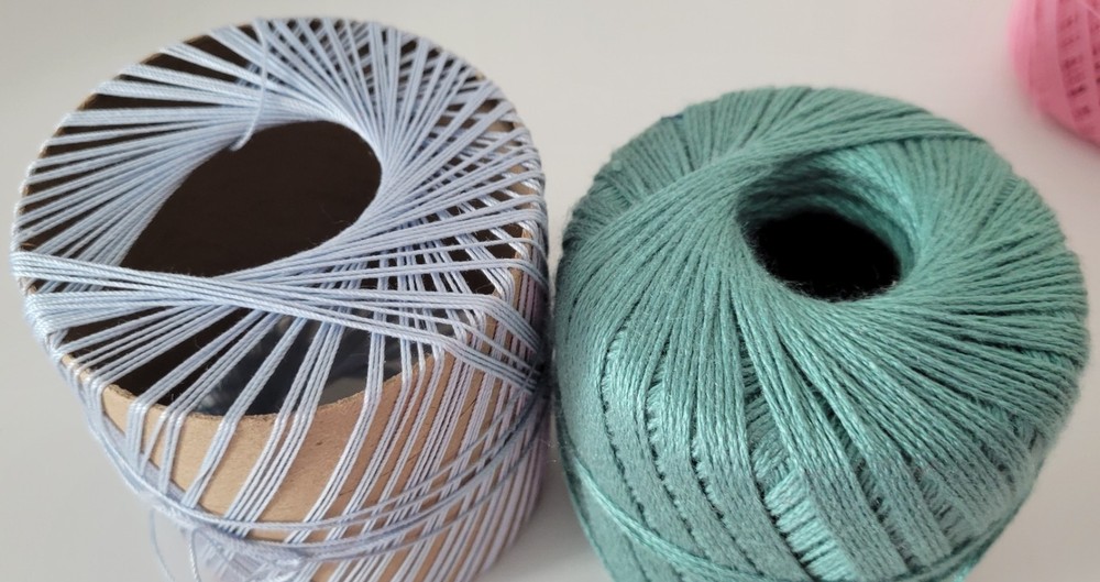 6 Partial Spools Crochet Thread