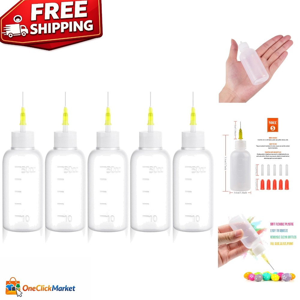 Reusable 50cc Glue Squeeze Bottles - Perfect for Precise Crafting Needs
