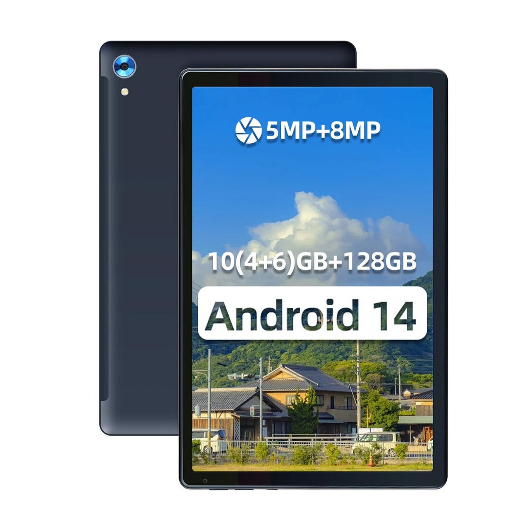 NEW 10.1 inch Android Tablet 10+128GB IPS Touchscreen Octa-core Processor Wi-Fi
