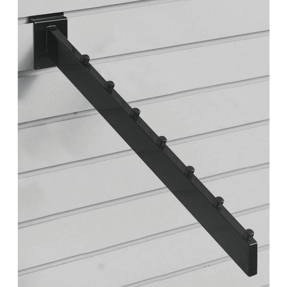 Black 7-Cube Slatwall Waterfall Hooks