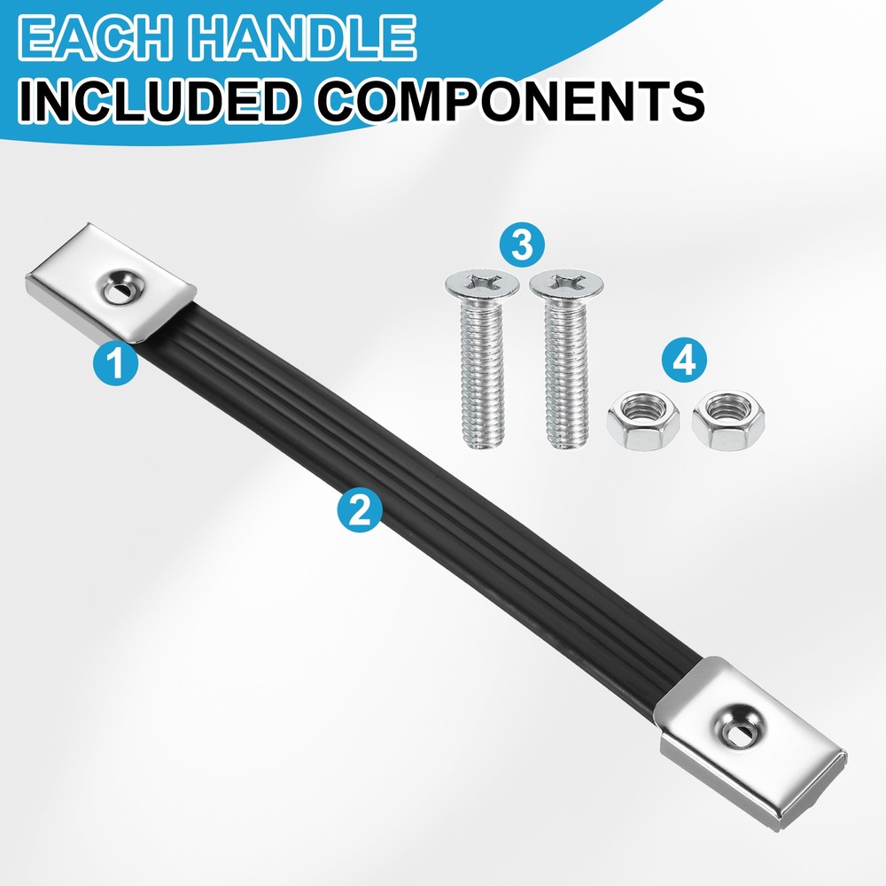 9.7 Inches Speaker Cabinet Strap Handles, Handle Pull for Speaker Case, Silver